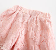 Girls Lace Shorts – Floral Summer Hot Pants for Toddlers & Kids