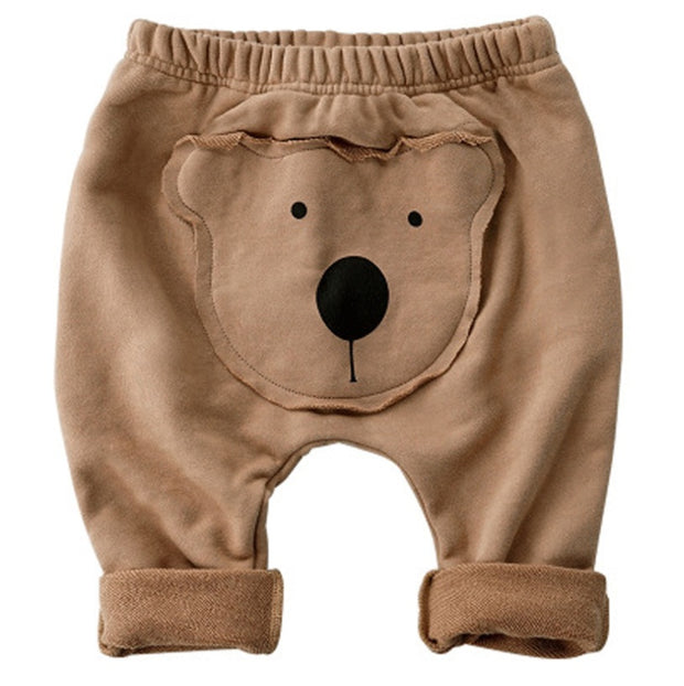 Baby Cartoon Patch Pants – Soft Cotton Trousers for Toddlers & Infants
