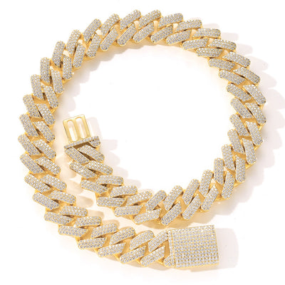 Full Zircon Iced Out Hip Hop Chain Necklace for Men