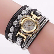 Heart-Shaped Diamond Dial Bracelet – Multi-Color Fashion Watch for Women