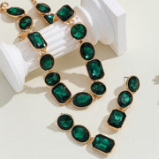 Antique Crystal Gem Necklace – Luxurious Vintage-Style Jewelry for Women