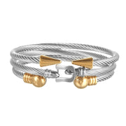 Punk Roman Bracelet Set – Titanium Steel Fashion Jewelry with Bold Personality