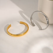 Polished Titanium Steel Bracelet – Sleek Women’s Fashion Jewelry