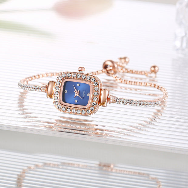 Square Diamond Women’s Watch – Elegant Fashion Timepiece