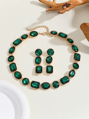 Antique Crystal Gem Necklace – Luxurious Vintage-Style Jewelry for Women