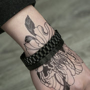 Punk Roman Bracelet Set – Titanium Steel Fashion Jewelry with Bold Personality