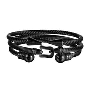 Punk Roman Bracelet Set – Titanium Steel Fashion Jewelry with Bold Personality