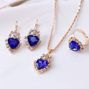 Water Drop Rhinestone Jewelry Set for Women