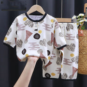 Baby Summer Outfit – Cotton Silk Air-Conditioning Shirt for Boys & Girls