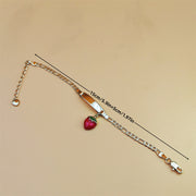 Kids' Strawberry Bracelet – 14K Gold-Plated Copper Bangle with Cute Curved Design