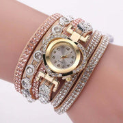 Heart-Shaped Diamond Dial Bracelet – Multi-Color Fashion Watch for Women