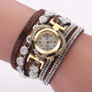 Heart-Shaped Diamond Dial Bracelet – Multi-Color Fashion Watch for Women
